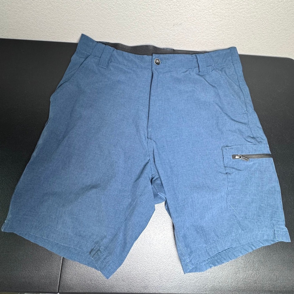 Trunks Mens Multi‎ Functional Cargo Shorts 32 Blue Hybrid Stretch Quick Dry